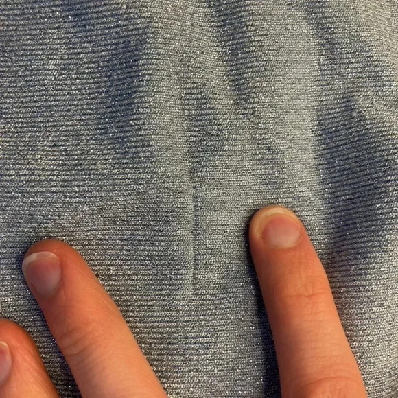 Zara Open Detail Ruched Top NWT |  Metallic Blue | Size M - Picture 11 of 11